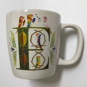 Disney Parks ABC Collection Mug Letter E for Enchanted Tiki Room Both Parks Bird